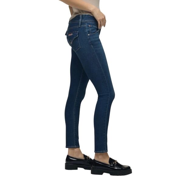 Hudson Women’s Collin Mid Rise Skinny Jeans Flap Pockets Size 31 - Picture 1 of 16